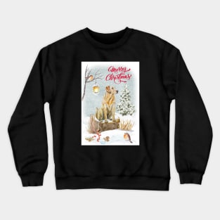 Labrador Retriever Merry Christmas Santa Dog Crewneck Sweatshirt